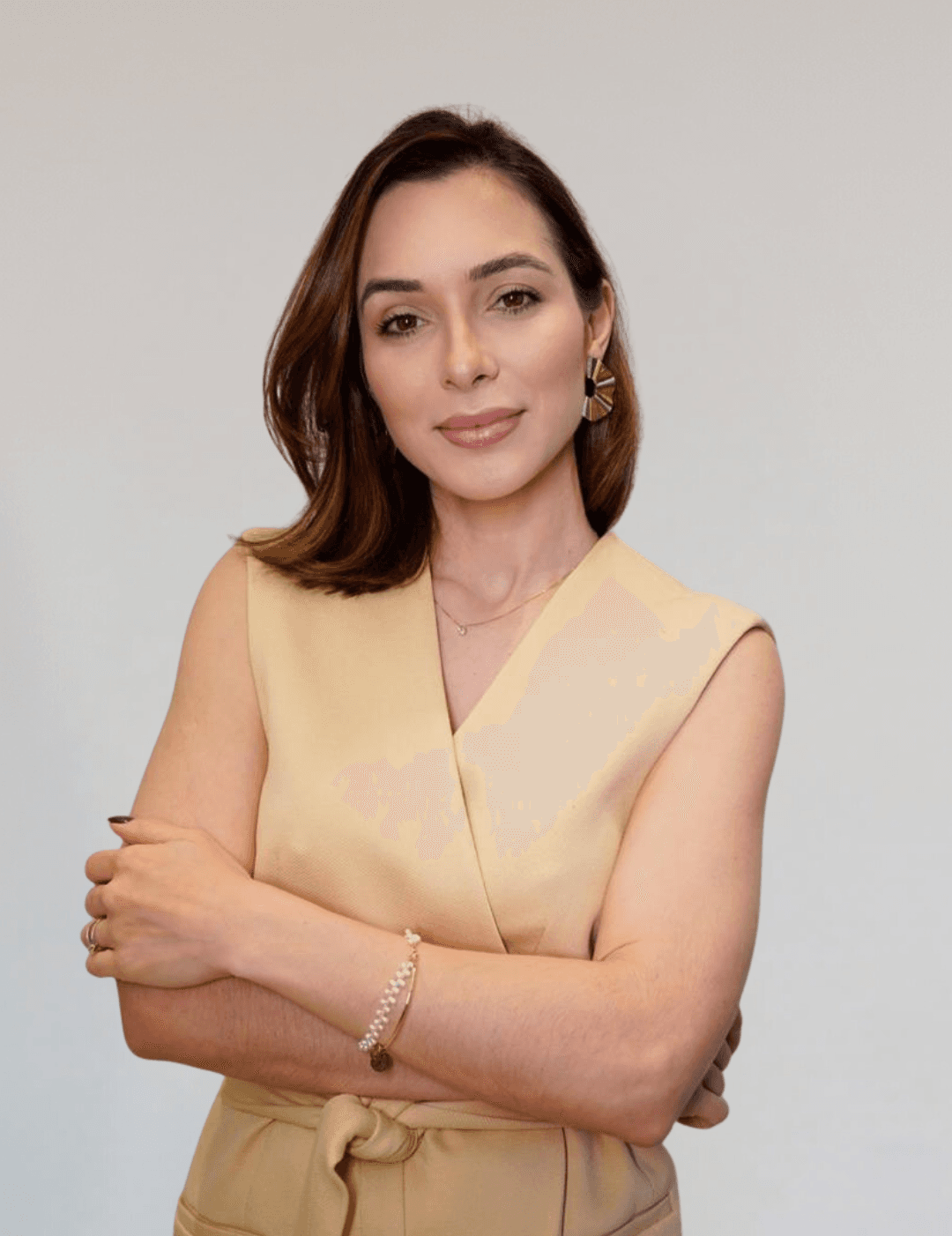Momento descontraído da Dra. Ana Júlia Perdigão no ambiente da GTC Clinic
